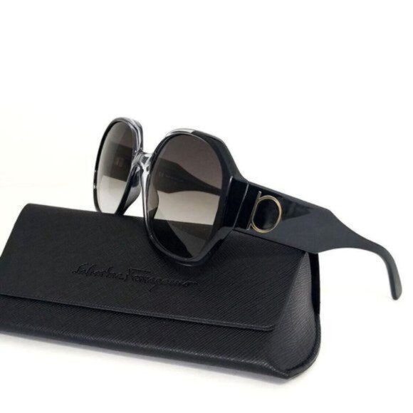 Salvatore Ferragamo Sunglasses Oversized Black Gradient Designer  SF943SL - Picture 2 of 13